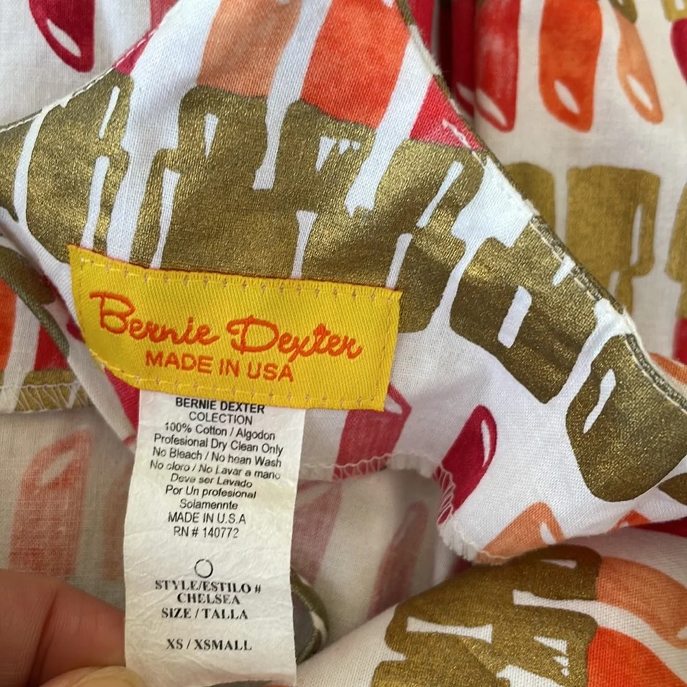 BERNIE DEXTER CHELSEA LIPSTICK PIN UP DRESS, RARE!!! XS - Picture 6 of 7